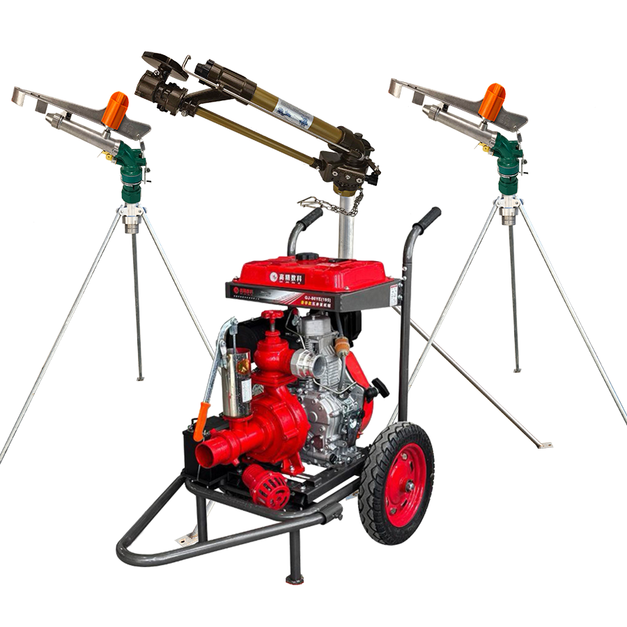 鹤壁一体式灌溉机组 全套喷枪水带配齐 抗旱浇地神器